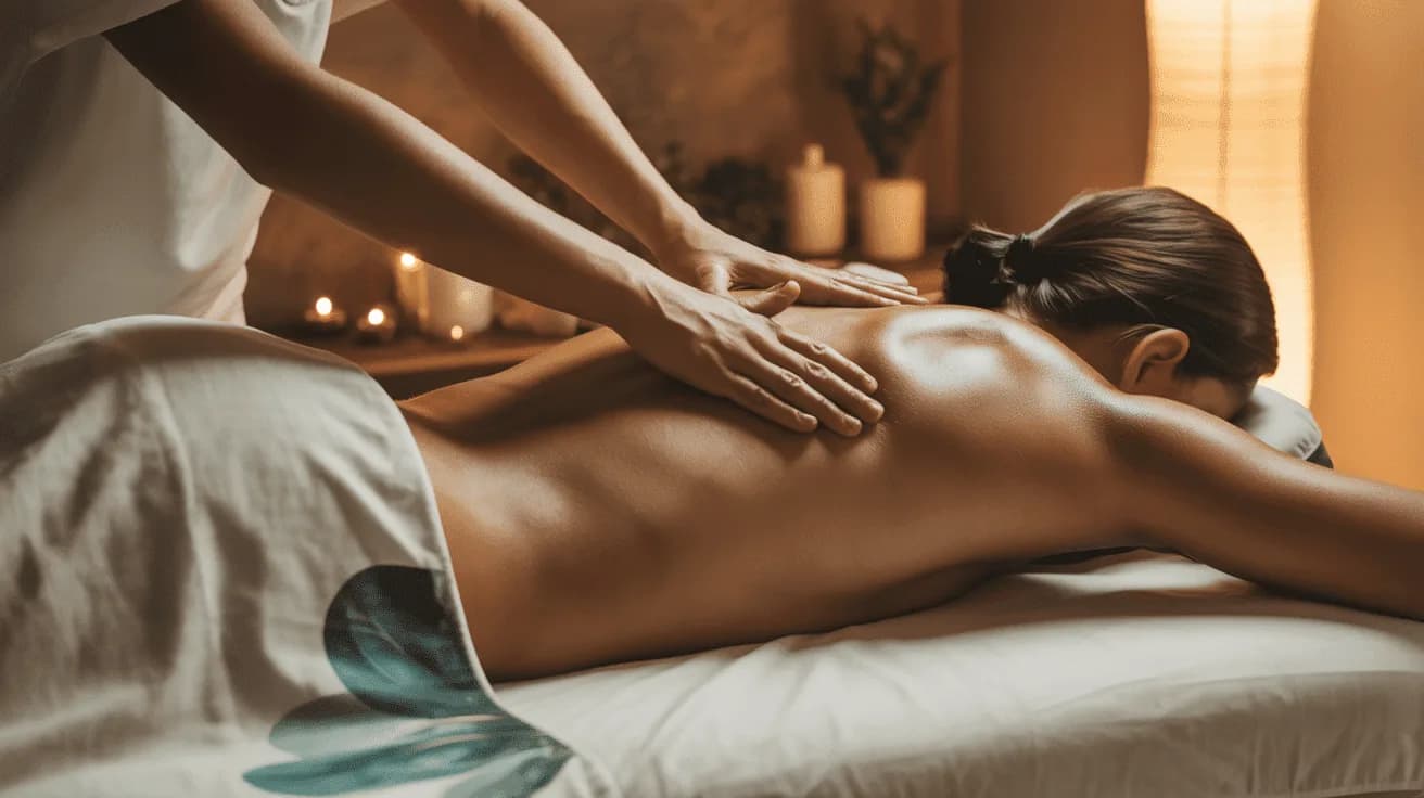 Deep tissue massage therapy session at Fiona Wallis Therapies, Colchester